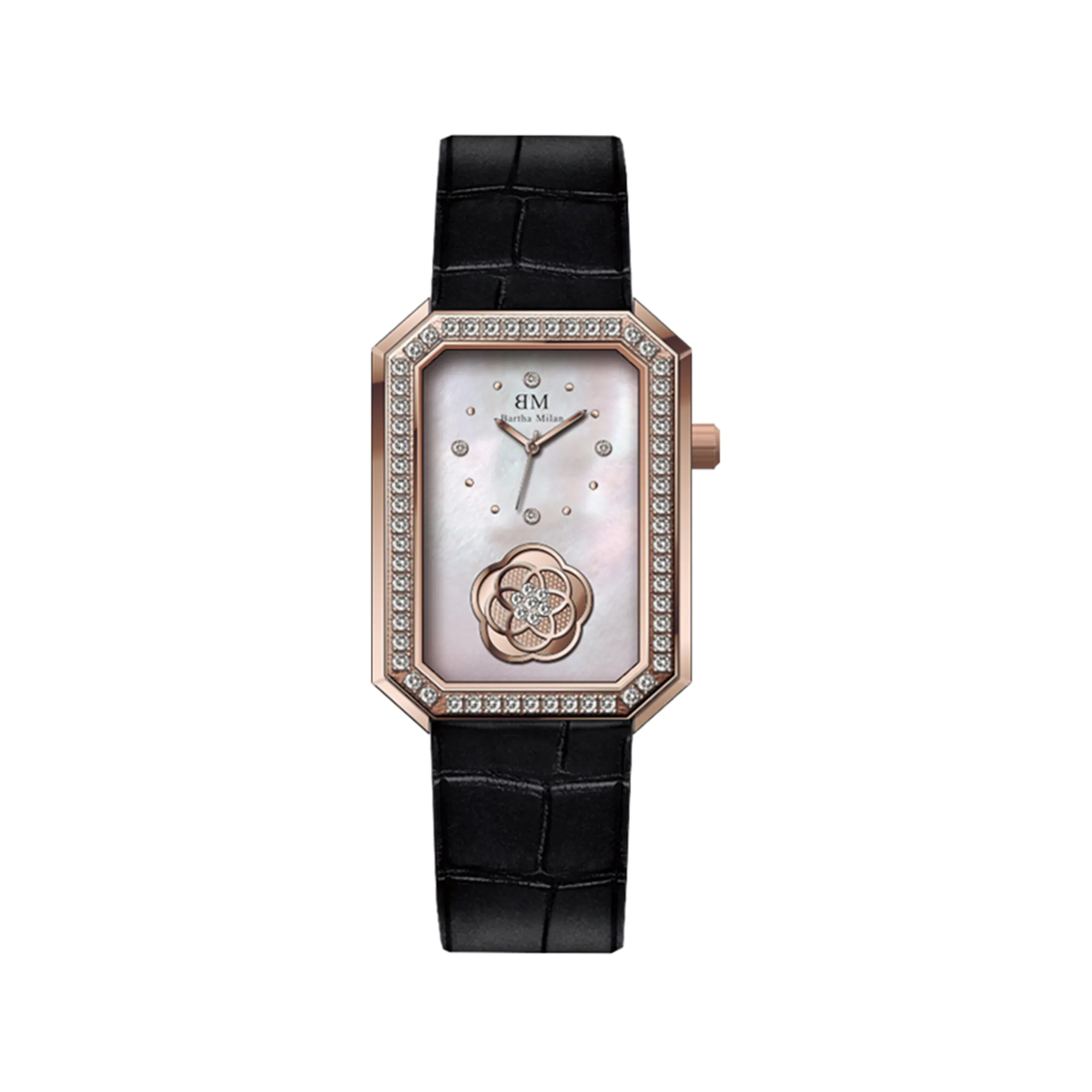 BM 8013 Luxury Women Watches Bracelet Wristwatches Fashion Ladies Quartz Watch Pink Female Clock Girl Gift Montre Femme Relogio