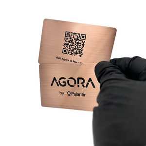 Biglietto <span class=keywords><strong>da</strong></span> visita di lusso in metallo bronzo con stampa personalizzata con codice QR e <span class=keywords><strong>numero</strong></span> di serie - Product Image 4