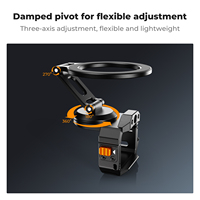 Adaptateur d'extension magnétique en alliage d'aluminium K&F Concept, accessoires compatibles avec DJI Osmo Pocket 3, support de montage magnétique