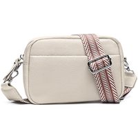 Individuelles Logo Strukturierte PU-Leder Handtasche Kleine Rechteckige Schultertasche mit Verstellbarem Jacquard-Riemen für den Großhandel