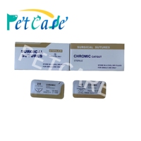 Matériel de suture de catgut de polyester Fil Instruments chirurgicaux vétérinaires Outil d'approvisionnement Sutures chirurgicales vétérinaires