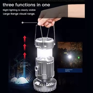 Ventilador de techo para exteriores, cuerpo de ABS, Banco de energía recargable, gancho colgante, iluminación <span class=keywords><strong>Solar</strong></span> de emergencia, tienda de campaña, linternas <span class=keywords><strong>Led</strong></span>, lámpara de luz para acampar - Product Image 2