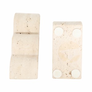 Fermalibri in travertino a forma di nuvola per scaffali, decorazione per la casa, accessorio funzionale per la libreria. - Product Image 4