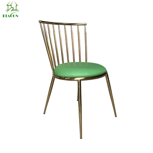 Directo de fábrica Cantori Aurora oro marco de acero inoxidable de la PU silla tapizada - Product Image 6