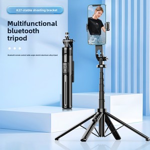 Nouveauté : Trépied perche à selfie K27 à 4 pieds avec télécommande - Support de téléphone extensible anti-tremblement de 1,3 m pour diffusion en direct - Product Image 3
