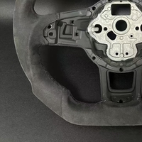 Volant personnalisé en Alcantara et fibre de carbone pour Volkswagen VW Golf 7 MK7 Mk7.5 GTI Scirocco Polo GTS R Line 2014-2017