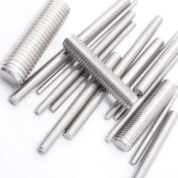 High Quality Dongguan M3 M4 M5 Thread Rod Bar Double End Stud Bolt Stainless Steel Full Thread Rod Stud Bolts