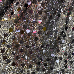 3 + 18mm cao cấp thêu hạt vải sequin ren dưới thêu vải váy cưới thêu vải trong kho - Product Image 5