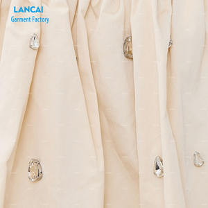 OEM Femmes Jupe Ceinture Élastique Haute Qualité Polyester Coton Strass Vêtements Personnalisés Vente en Gros - Product Image 5