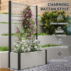 Fioriera Rialzata in Lega di Alluminio per Esterni di Alta Qualità, Resistente ai Raggi UV, con Fori di Drenaggio - Product Image 6