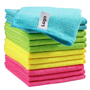 <span class=keywords><strong>Toalla</strong></span> de Limpieza de Microfibra con Borde Cosido para Coche Paño de Limpieza de Microfibra de Secado Rápido <span class=keywords><strong>Toalla</strong></span> de Limpieza de Microfibra para Cocina - Product Image 1