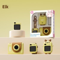 Reloj con Cámara para Niños, Pantalla Táctil de 1.44 Pulgadas, Almacenamiento MicroSD, Video HD, Cámara de Bolsillo Desmontable, Juguete Educativo para Niños de 3 a 6 Años