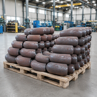 Coude sans soudure en acier au carbone à 90 degrés A234 WPB 1-1/2 2 3 4 pouces Sch 80 en stock