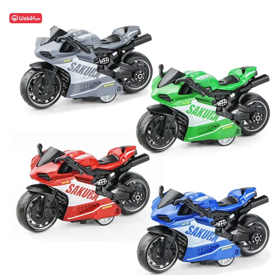 1/36 Skala Alloy Auto Jungen Hobby-Spielzeug heiße Simulation Miniatur Rückenziehbare Matrize Motorrad-Modell Fahrzeuge Spielzeug für Kinder