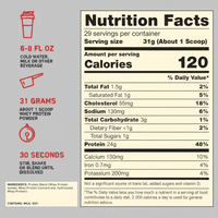 Poudre de protéines de lactosérum 100% OEM, saveur vanille, 1,98 livre, complément alimentaire pour l'entraînement sportif et la remise en forme pour adultes, 24 g, 29 portions