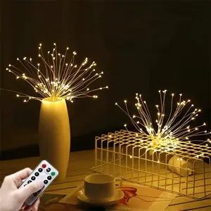 Hängende Motor rotation im Freien LED Weihnachts feuerwerk Lichterkette LED Weihnachten Kupferdraht Feuerwerk Licht blinkt