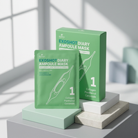 Bffect Exoshot Diary Hydrogel Ampoule Sheet avec Cica, Collagène, Peptide et Acide Hyaluronique pour Apaiser et Éclaircir les Pores