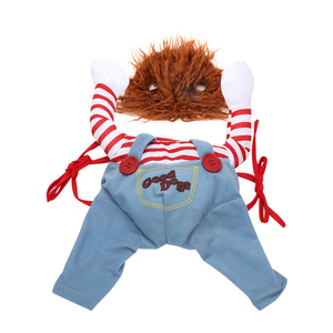 Costume de <span class=keywords><strong>chien</strong></span> Chuckyy, vente chaude, vêtements amusants pour animaux de compagnie, costume de <span class=keywords><strong>chien</strong></span> Chuckyy tenant un couteau, costume de <span class=keywords><strong>chien</strong></span> pour <span class=keywords><strong>Halloween</strong></span> - Product Image 5