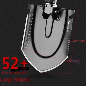 Pelle pliable portable en alliage d'aluminium de qualité industrielle pour le camping en plein air, avec poignée amovible pour creuser des trous - Product Image 4