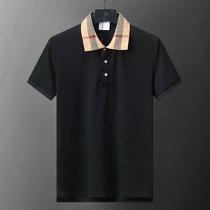 Polo de Diseño Deportivo y Transpirable Burberry de Manga Corta, Ajustado, Casual, Elegante y Elástico, 100% Algodón, con Cuello para Hombre 2 - Product Image 1