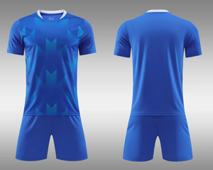 Ensemble de maillot de football bleu marine pour homme, manches courtes, respirant, rayé, uniforme d'équipe, coupe athlétique, toutes saisons - Product Image 6