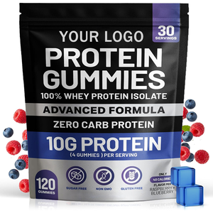 Gomitas de Proteína de Suero de Leche Aislada Sin Azúcar y Sin Carbohidratos para el Crecimiento Muscular, Marca Privada OEM, para Fitness y Fisicoculturismo - Product Image 1