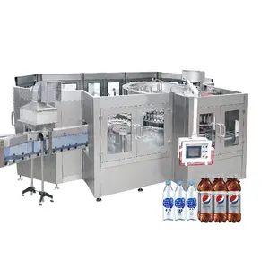 Automatic 3 in 1 small glass bottle water vodka wine beer washing filling and capping machine