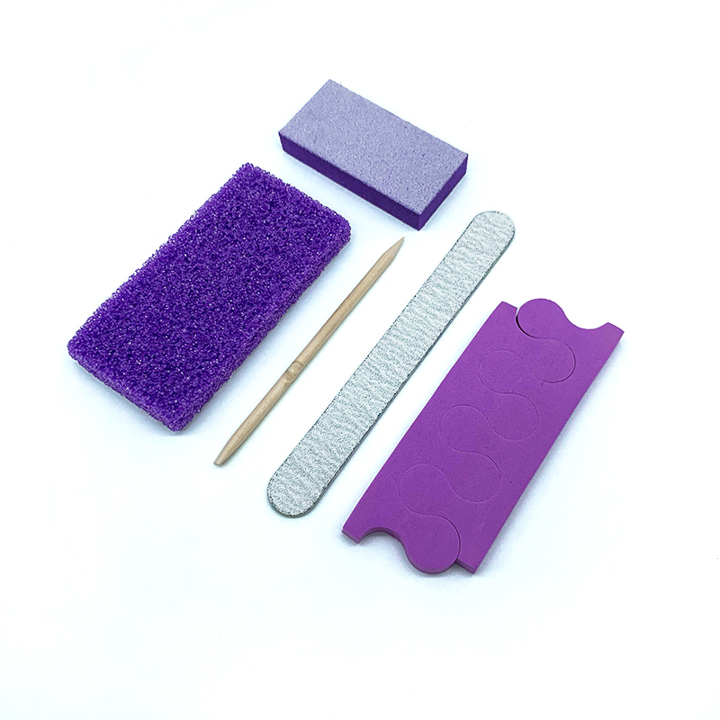 5 Pièces 200 Ensemble/Carton De Manicura Manikur Jetable Manucure Pédicure Kit Pour Salon De Manucure