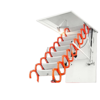 Escalier d'ascenseur de cargaison pliable épaissi d'échelle invisible télescopique escamotable d'intérieur pour la maison et la villa de grenier