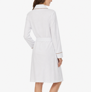 Peignoir long kimono thermique brodé en mélange de coton pour femme, grande taille, idéal pour <span class=keywords><strong>le</strong></span> <span class=keywords><strong>spa</strong></span> <span class=keywords><strong>et</strong></span> l'hôtel, robe de nuit - Product Image 3