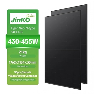 Jinko Tấm Pin Mặt Trời Tiger Neo tất cả các màu đen 440W n-loại Tấm pin mặt trời hiệu quả cao PV mô-đun nhanh chóng vận chuyển cho Mỹ - Product Image 1