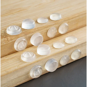 Butée de porte autocollante en silicone transparent, tampons de protection pour meubles, amortisseur en caoutchouc, coussin de protection, butée de placard, protecteur mural - Product Image 6