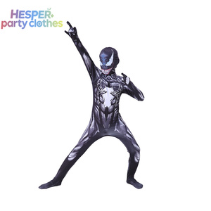 HESPER - Disfraz de Spiderman para Niños, Traje de Spiderman Negro, Ropa de Anime para Niños - Product Image 1