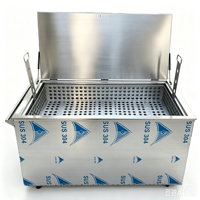 Réservoir de trempage chauffé commercial pour restaurant et usage domestique, pour le nettoyage des ustensiles et des équipements de cuisine, et des filtres de hotte.