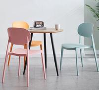 Chaise en plastique pour salle à manger, prix bas, moderne, restaurant, loisirs, café, empilable
