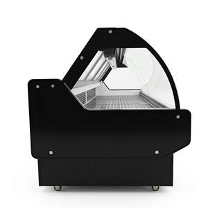 Vitrine réfrigérée commerciale Xmen noire, ventilée, à dégivrage automatique, avec contrôle numérique de la température, autoportante, pour charcuterie - Product Image 3