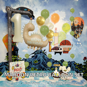 Nouveaux ensembles de ballons en latex à chiffres de dinosaures mignons de style dessin animé pour décorations de fête d'anniversaire et fournitures de baby shower - Product Image 6