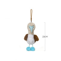 Peluche en coton d'oiseau à pattes bleues unique EN71, jouet en peluche LanLan, respectueux de la peau, esthétique, pour 0-24 mois, décoration, vente en gros