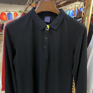 Alta calidad 100% algodón hombres Camiseta de manga larga al por mayor personalizado Casual para Polos diseño de color sólido de gran tamaño - Product Image 4