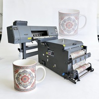 Printer DTF ATUE I3200 60cm Dual Head Semi-Otomatis Roll-To-Roll Tinta Pigment Baru Garansi 1 Tahun Kompatibel Epson Penggoyang Bubuk