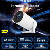 Projecteur portable HY300 Pro HY320 Mini R1, Android 11, intelligent, Bluetooth, Wi-Fi, écran miroir sans fil, LED, stéréo HIFI, 150 ANSI