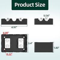 Barre omnibus 400A, bloc de distribution d'alimentation 12V avec 4 goujons 5/16"(M8), barre omnibus double batterie, bloc de distribution de bornes marines 48V DC