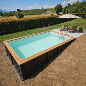 Piscine Conteneur Personnalisable Préfabriquée en Fibre de Verre Hors Sol Grande Piscine - Product Image 3
