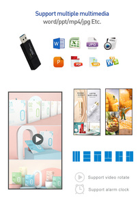 Custom Size Restaurant <strong>Menu</strong> Display Brightness Automatic <strong>Adjustment</strong> Digital Display 1080p Indoor HD LCD Touch Screen - Product Image 5