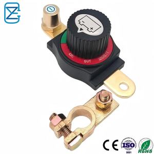 COZY CZY-SW244 12V-48V 300A Interruptor <span class=keywords><strong>de</strong></span> Desconexión <span class=keywords><strong>de</strong></span> Batería Impermeable <span class=keywords><strong>de</strong></span> Poste Superior Amarillo ABS/Cobre, Interruptor Maestro <span class=keywords><strong>de</strong></span> Encendido/Apagado para Coche y RV - Product Image 1