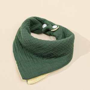 Paquete de 10 Baberos Bandana para Bebé, 100% Algodón Orgánico, Colores Pastel, para Niños y Niñas - Product Image 3