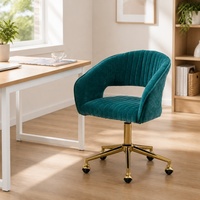 Chaise de bureau ergonomique de loisirs, pivotante et réglable, en velours, pour la maison, le bureau, l'école, l'hôtel, design moderne, meilleure qualité, prix raisonnable
