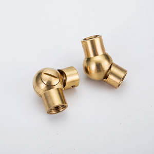 Заводская поставка латунный шарик 180 градусов M10 резьбовой Кабельный соединитель шарнирный шарнир - Product Image 2