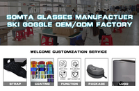 Vente en gros d'usine, haute qualité pour lunettes de ski de marque personnalisée, vente en gros personnalisée, lentilles violettes, lunettes de snowboard, lunettes de neige