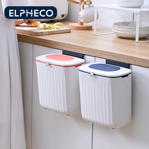 Elpheco 8L Hướng Dẫn Sử Dụng Treo Tường Nhựa Thùng Rác Có Thể Đơn Giản Kín Nắp Hình Chữ Nhật Lưu Trữ Xô Cho Phòng Tắm Trang Trí Tường - Product Image 6